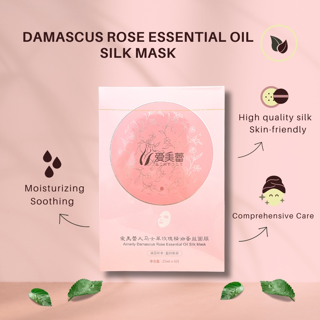 Aimeily Damascus Rose Essential Oil Silk Mask